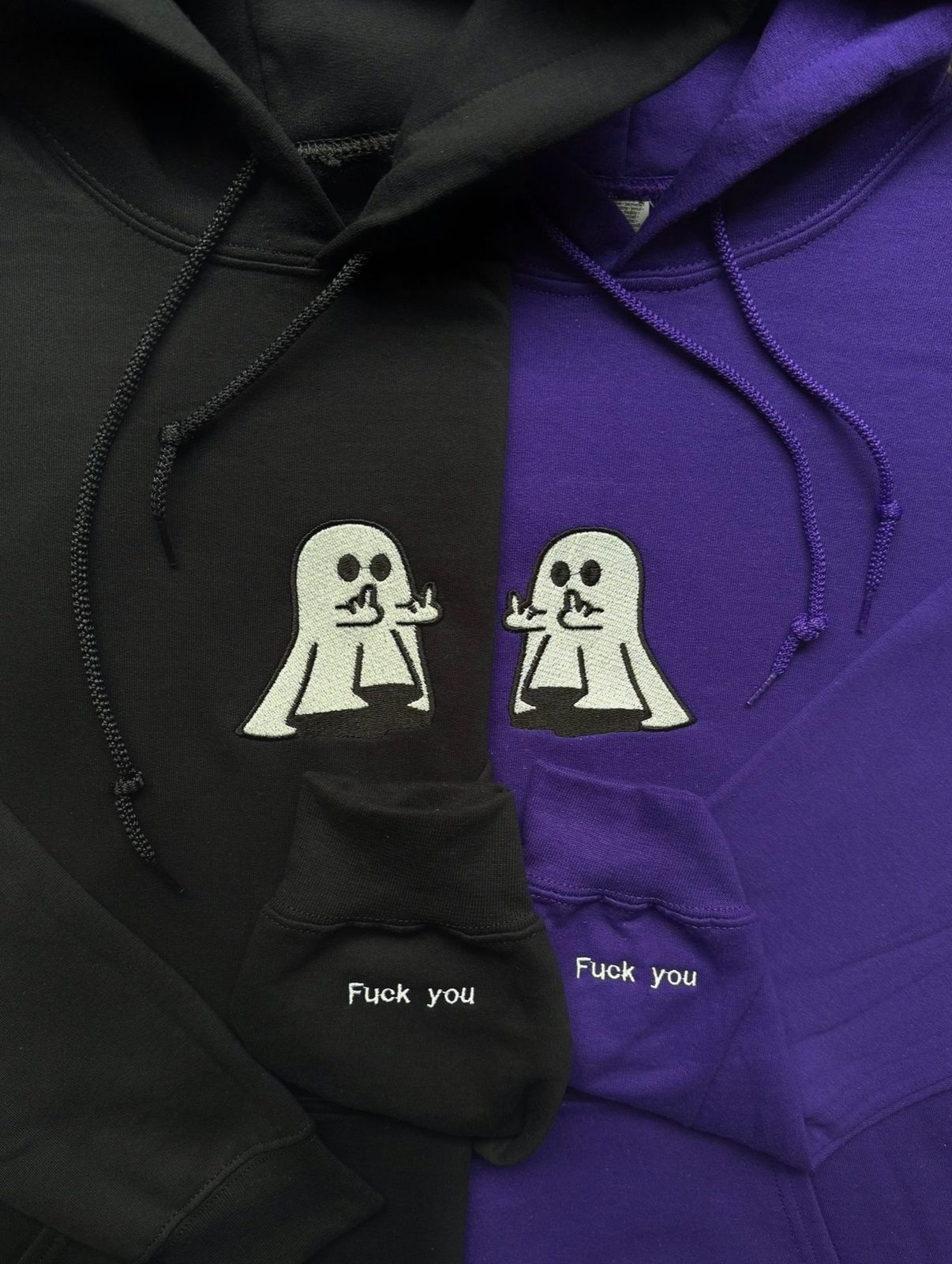 F*ck You Bestfriend Ghost Combo Custom Sleeve Embroidery