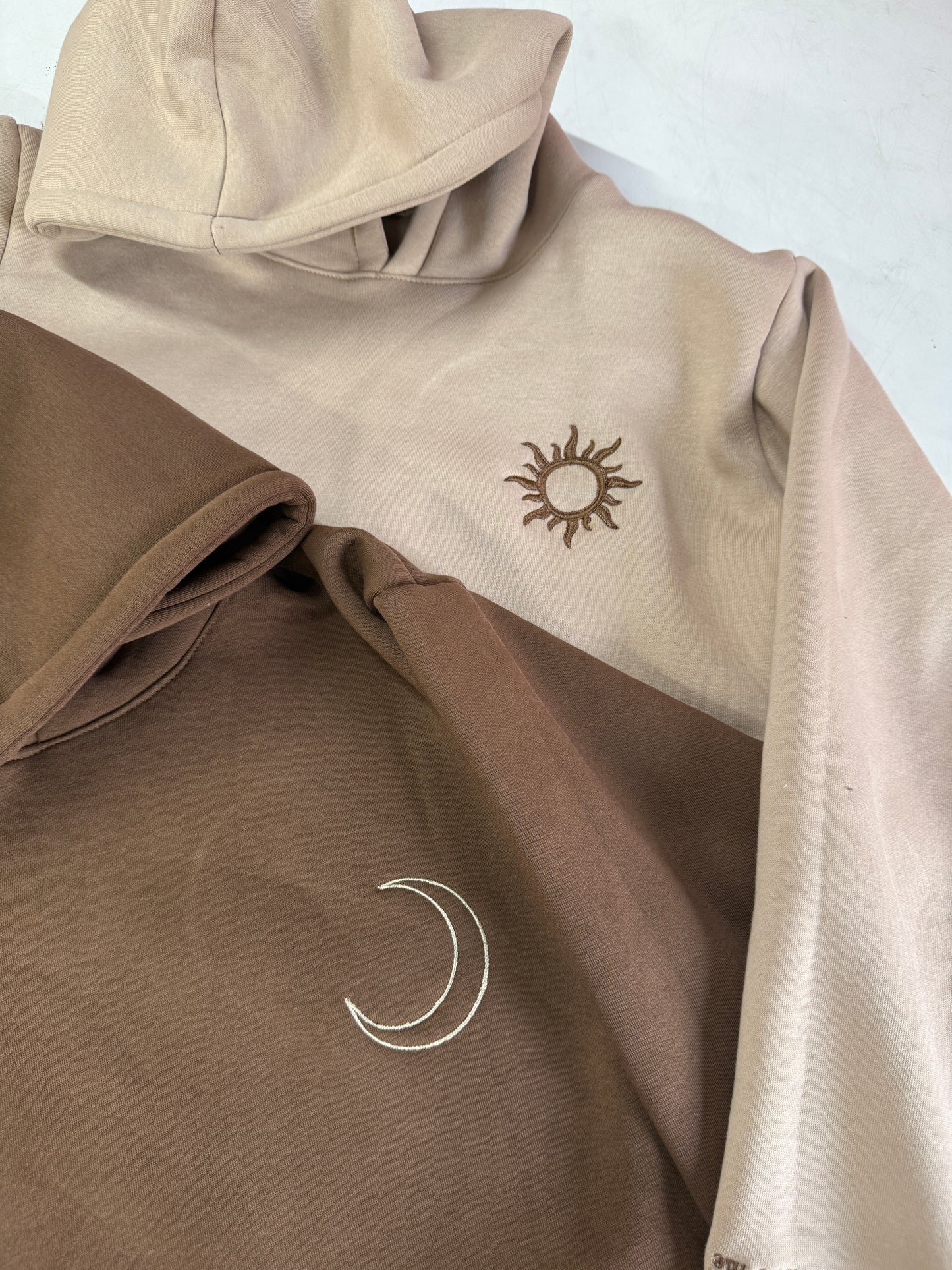 Sun Moon hoodie embroidered pair matching couple set gifting combo
