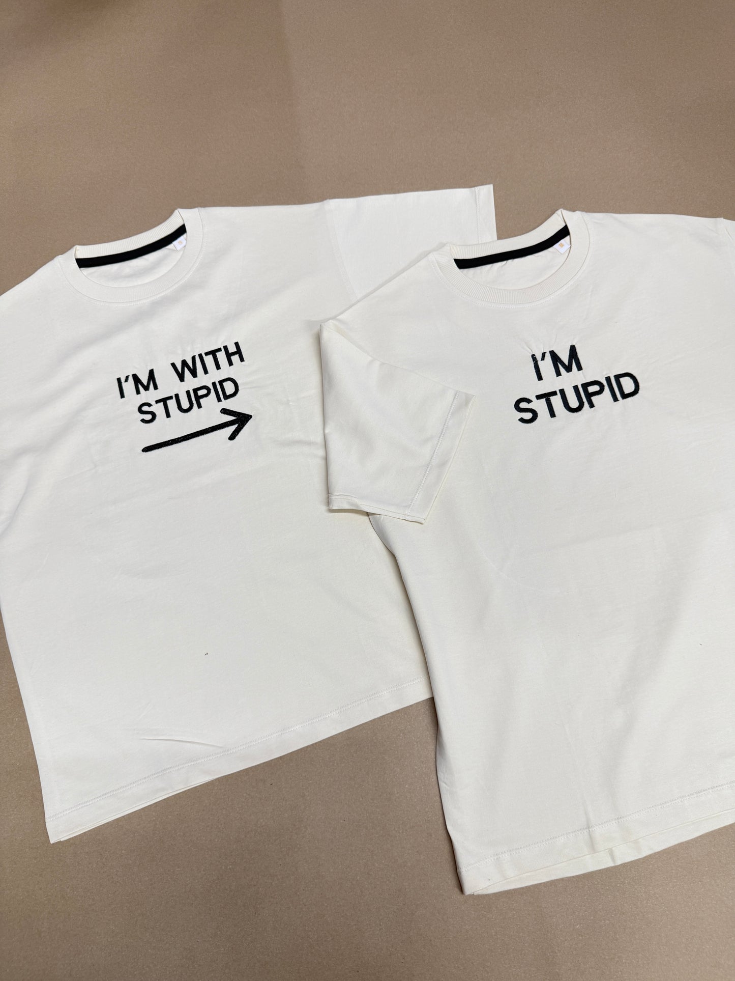 I'm with stupid , I'm stupide Matching Tshirt Besties Combo