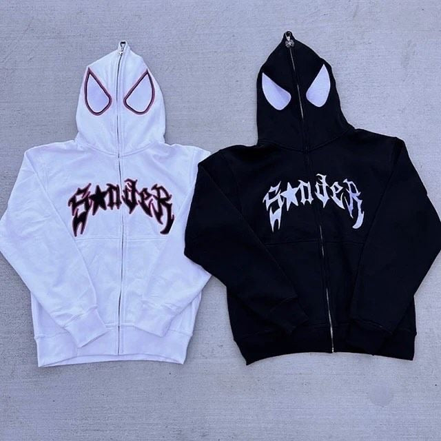 Spider hoodie Zipper Set of Two