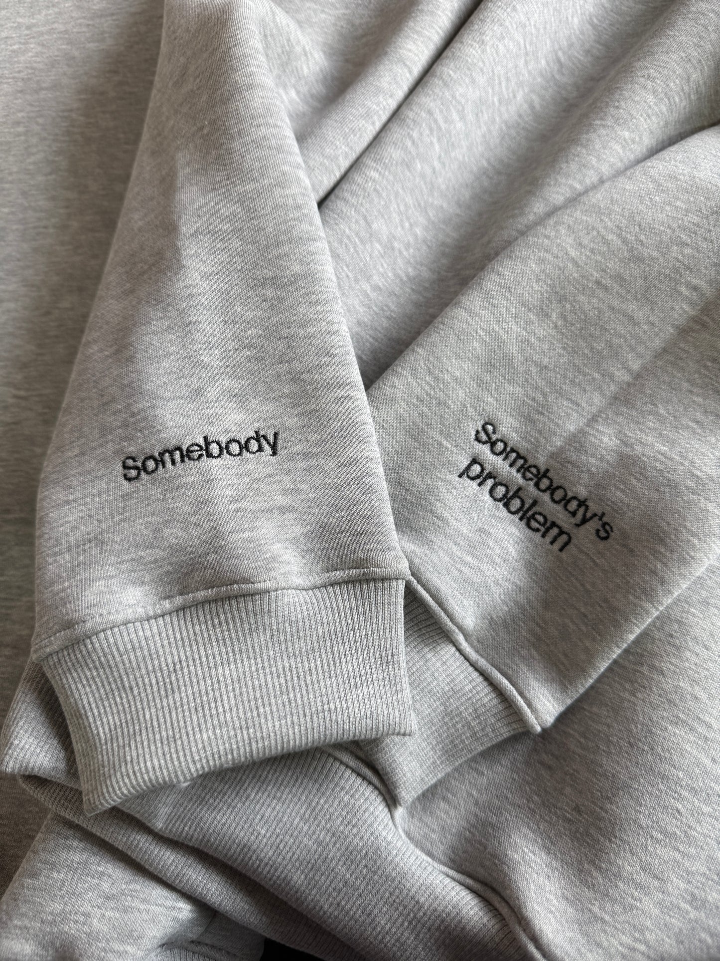 Somebody, Somebody's Problem sleeve Engraved Hoodie ,Sweatshirt Combo