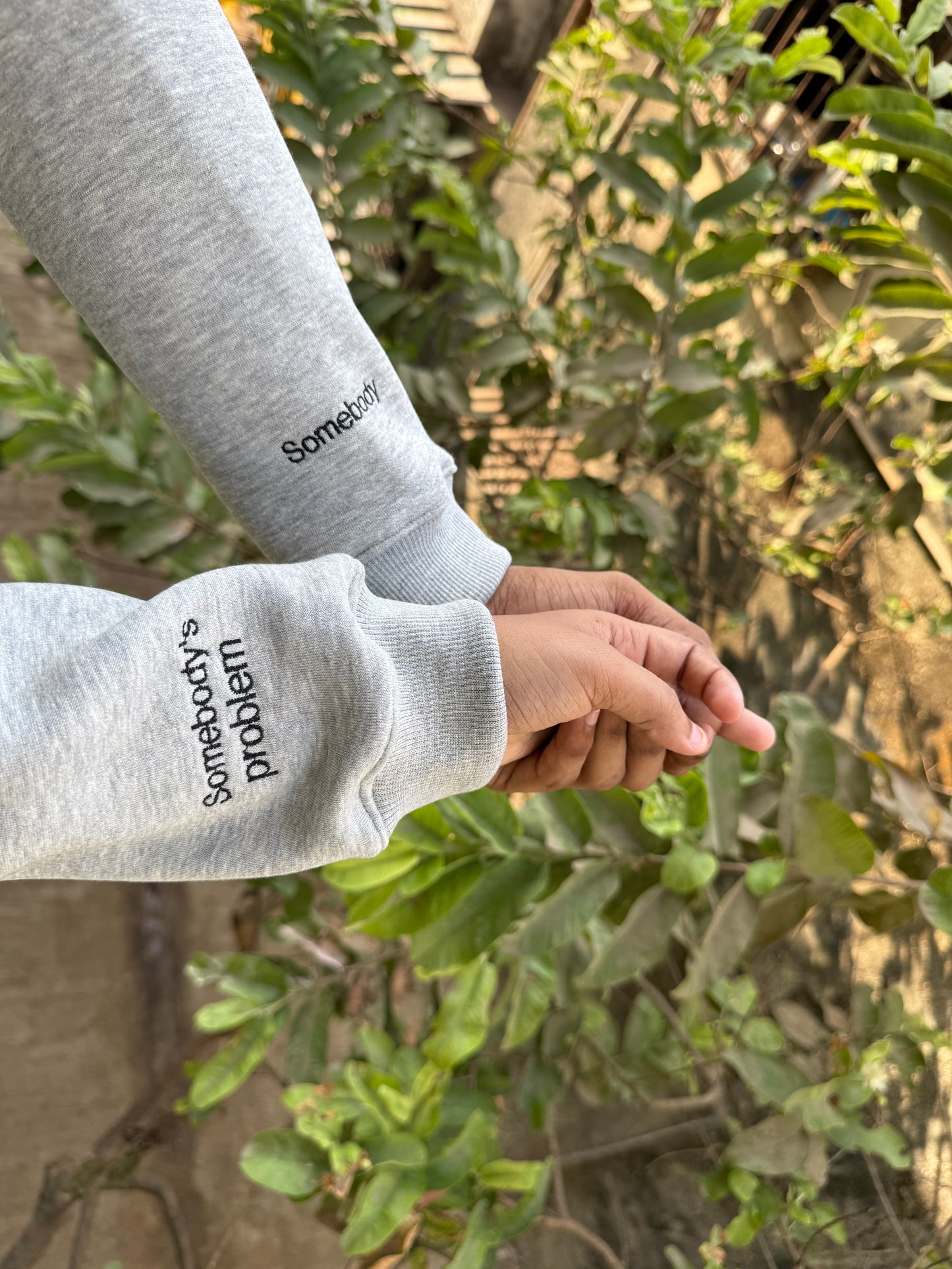 Somebody, Somebody's Problem sleeve Engraved Hoodie ,Sweatshirt Combo