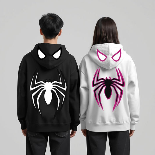 Spider Couple Bestfriend Hoodie Printed