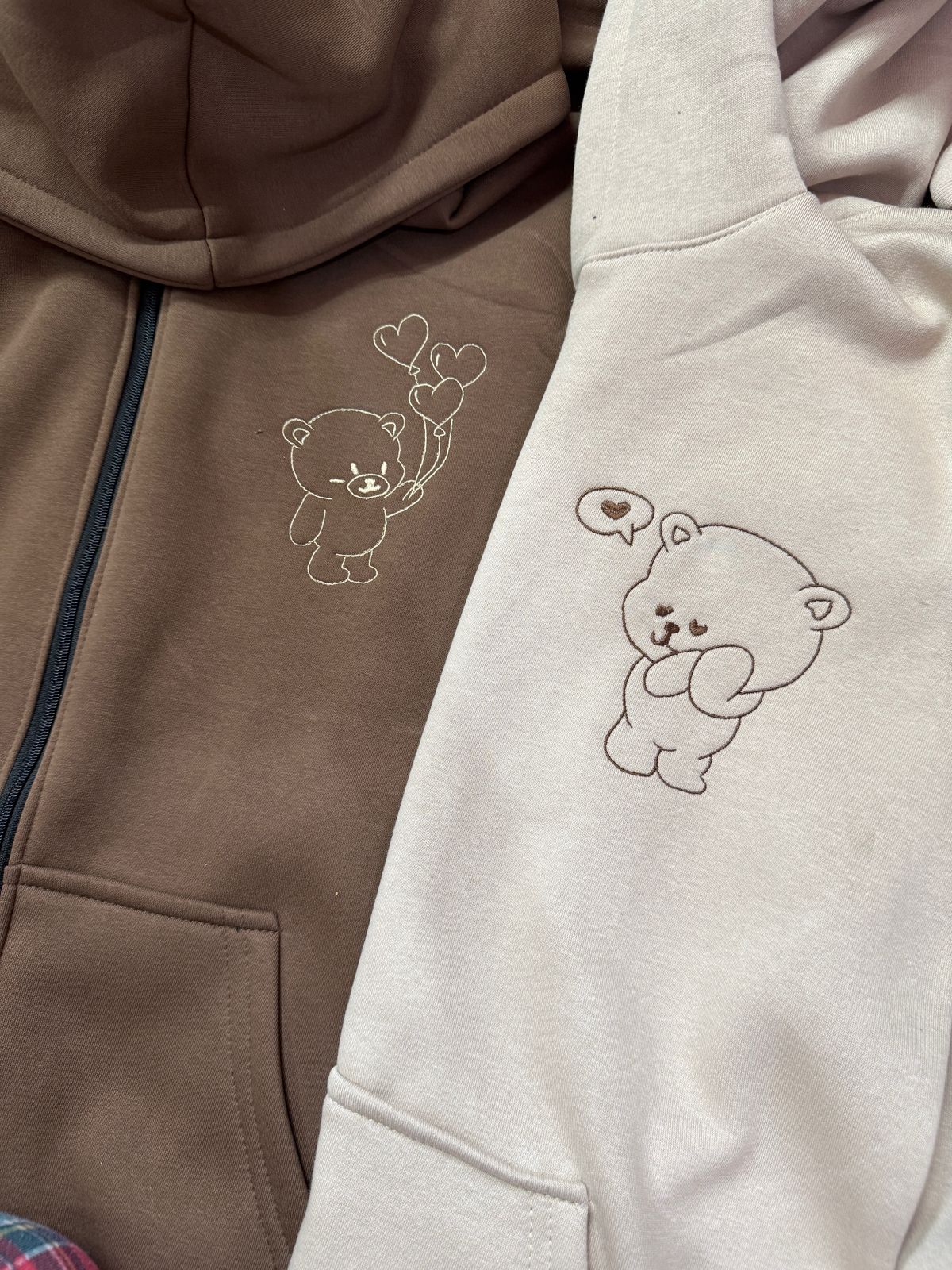 Bear Love Matching Zipper Hoodie