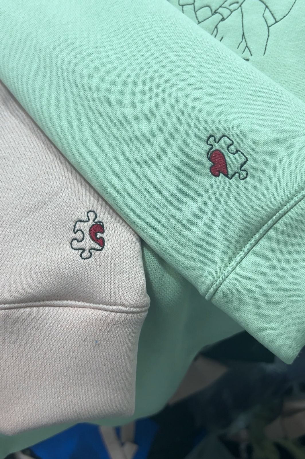 Sleeve Puzzle Design Set Embroidery
