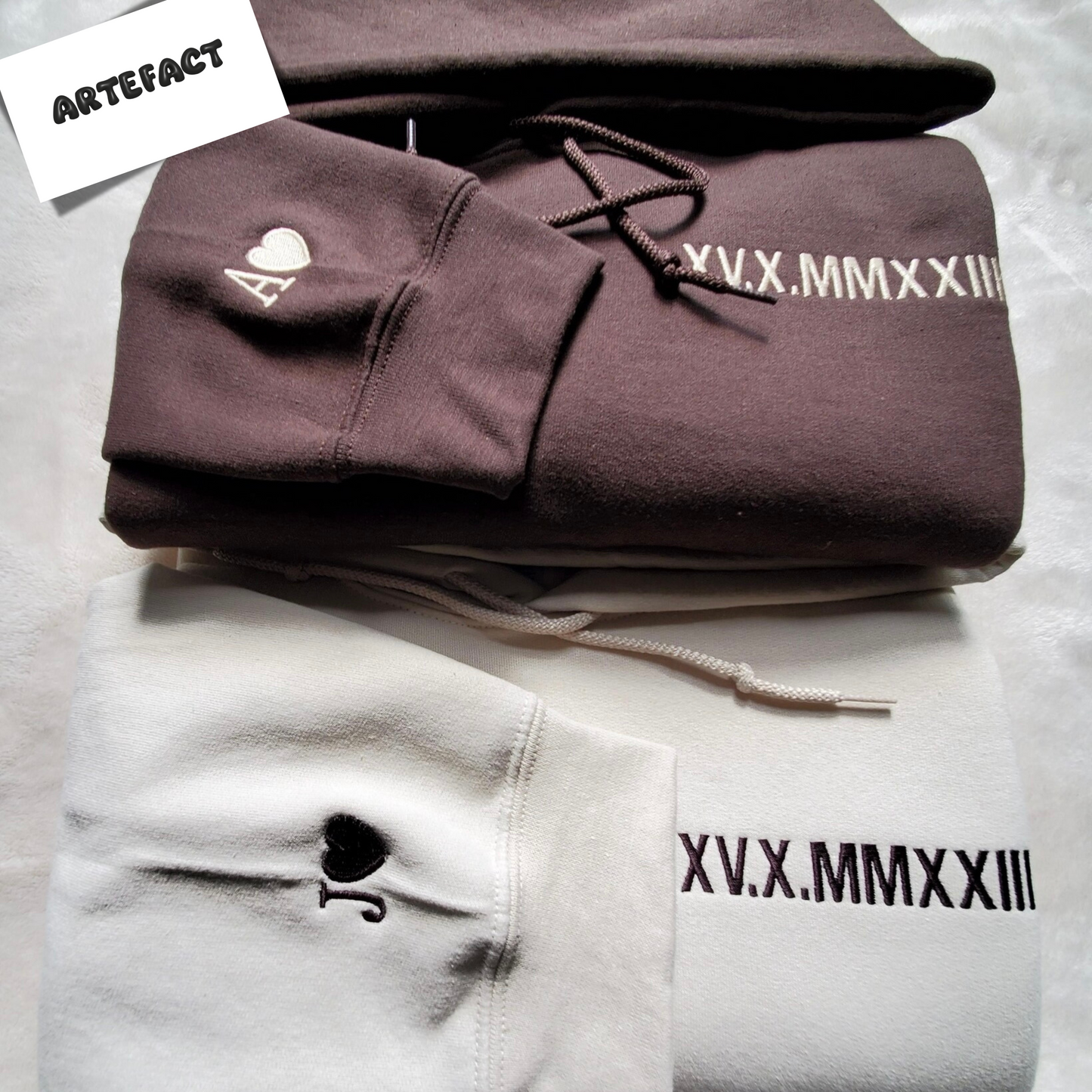 Custom Date & Custom Sleeve Text Hoodie ,Sweatshirt Combo