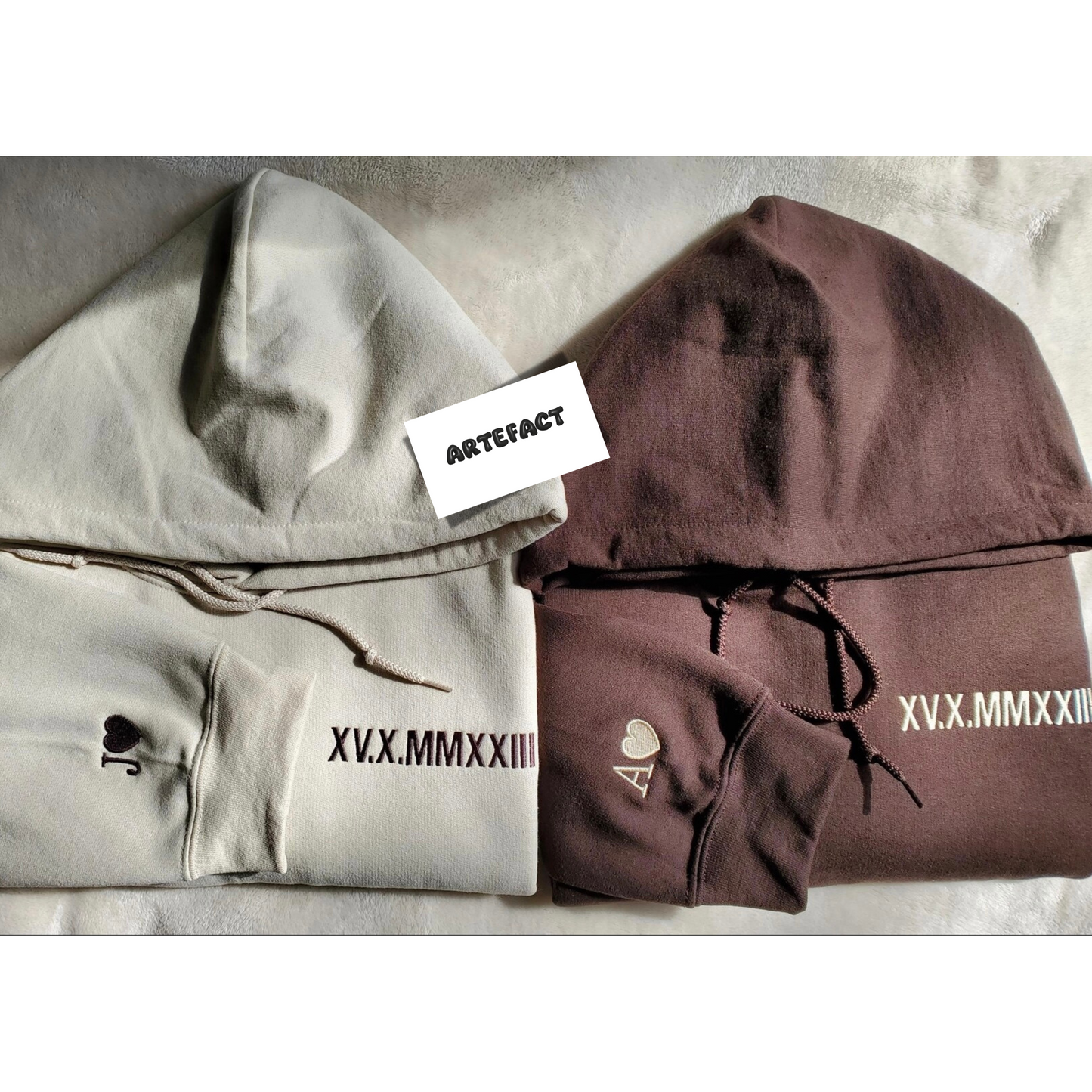 Custom Date & Custom Sleeve Text Hoodie ,Sweatshirt Combo