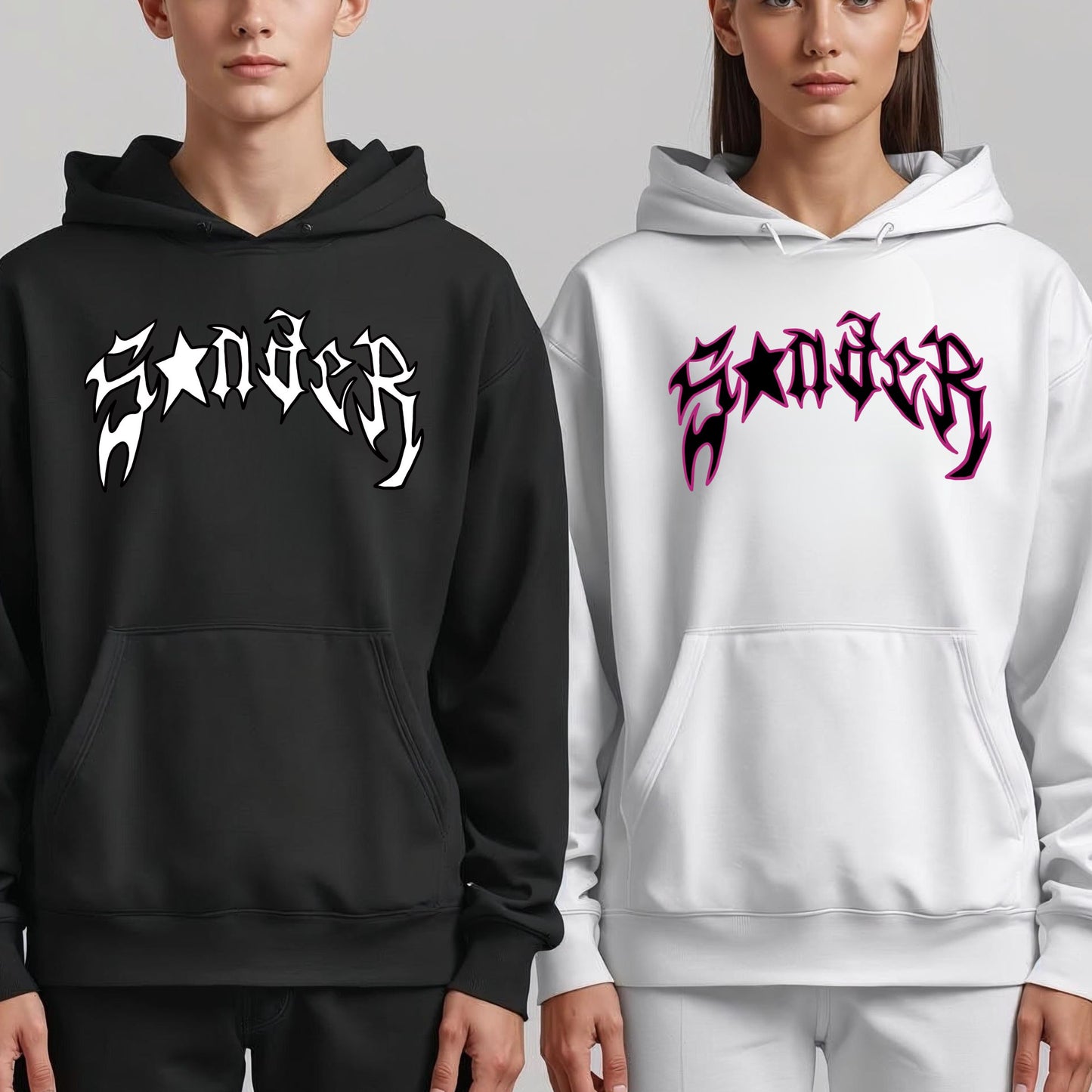 Spider Couple Bestfriend Hoodie Printed