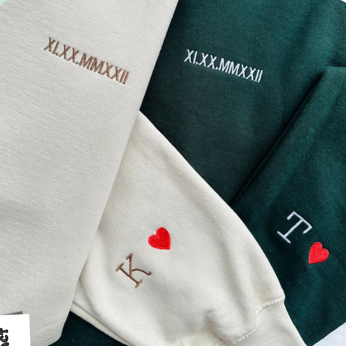 Custom Date & Custom Sleeve Text Hoodie ,Sweatshirt Combo