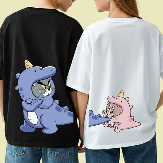 Tom & Jerry Dino print T-shirt Combo