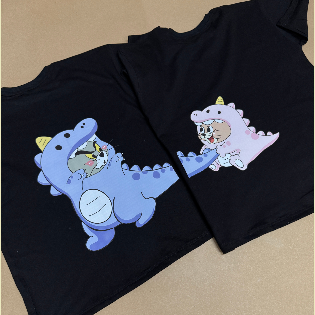 Tom & Jerry Dino print T-shirt Combo