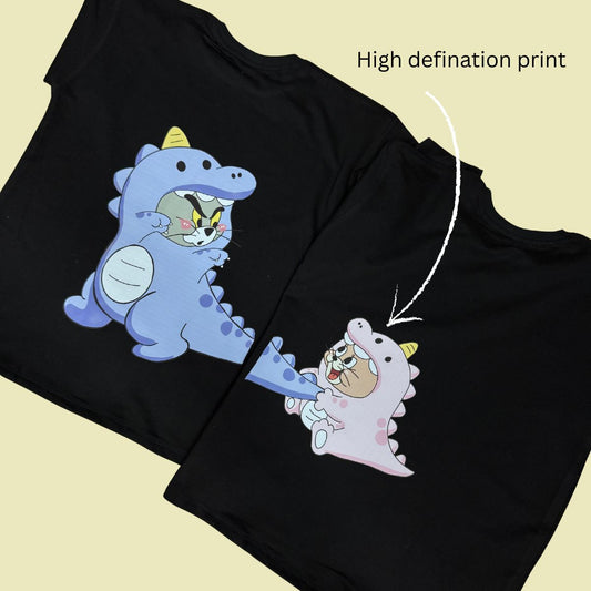 Tom & Jerry Dino print T-shirt Combo