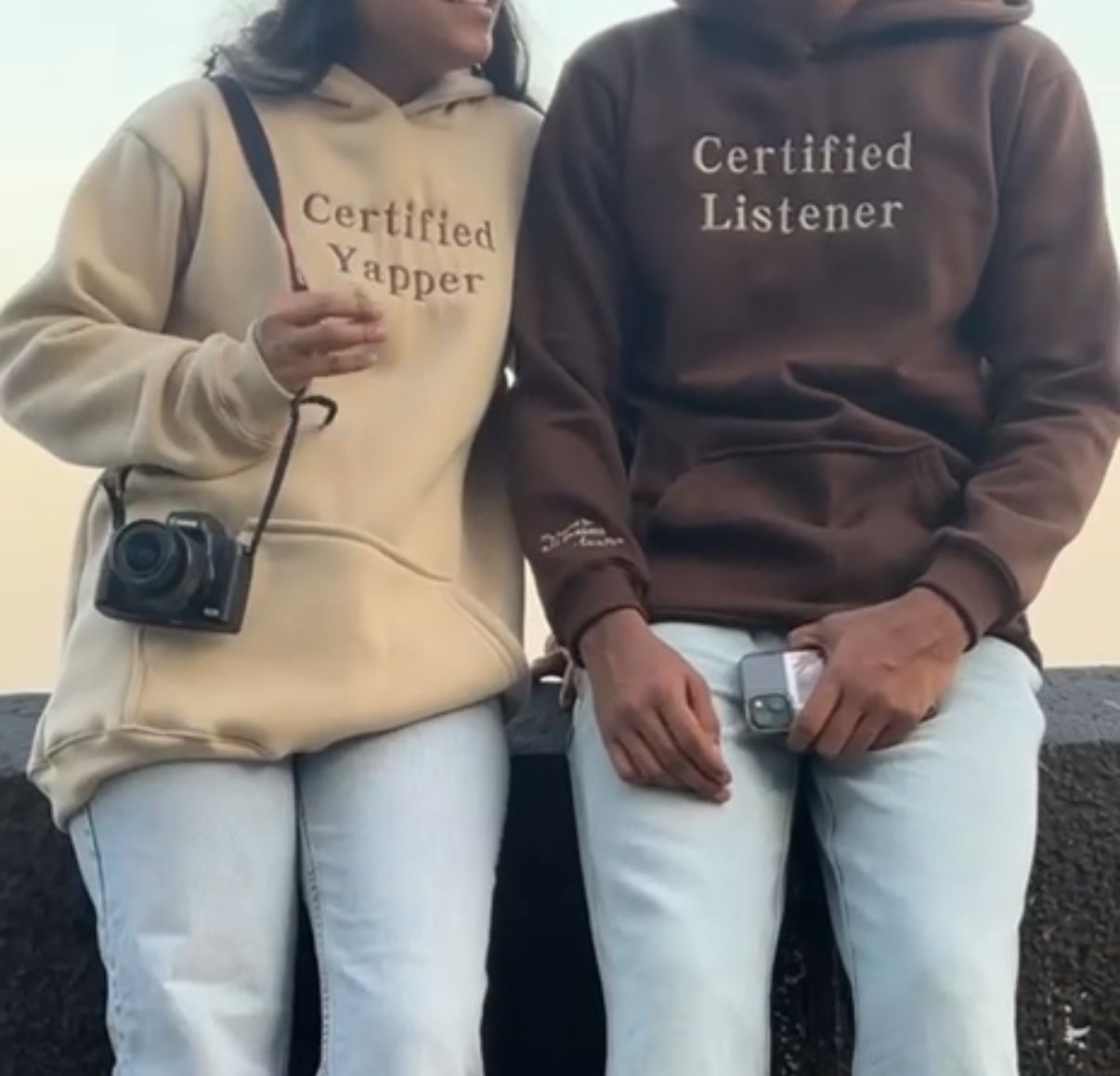 Certified Yapper/Listener Hoodie Combo