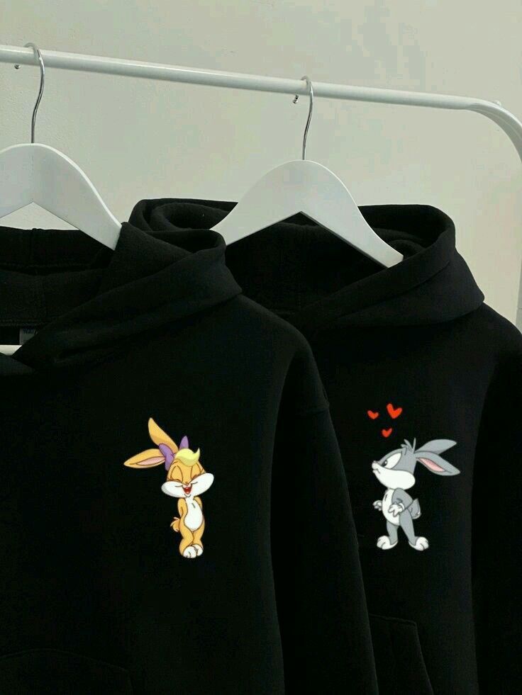 Bugs Bunny Lola Printed Couple Hoodie
