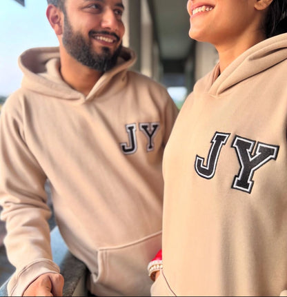 Initial Patch Sweatshirt Custom Option Available