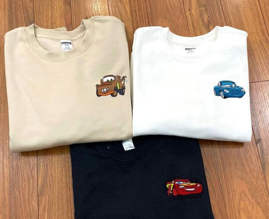 Matching Cars Trio Set Tshirts