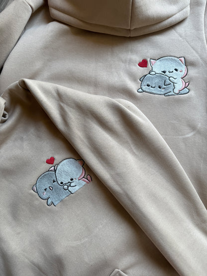 Dudu Bubu Couple Cartoon Hoodie , Sweatshirt Combo