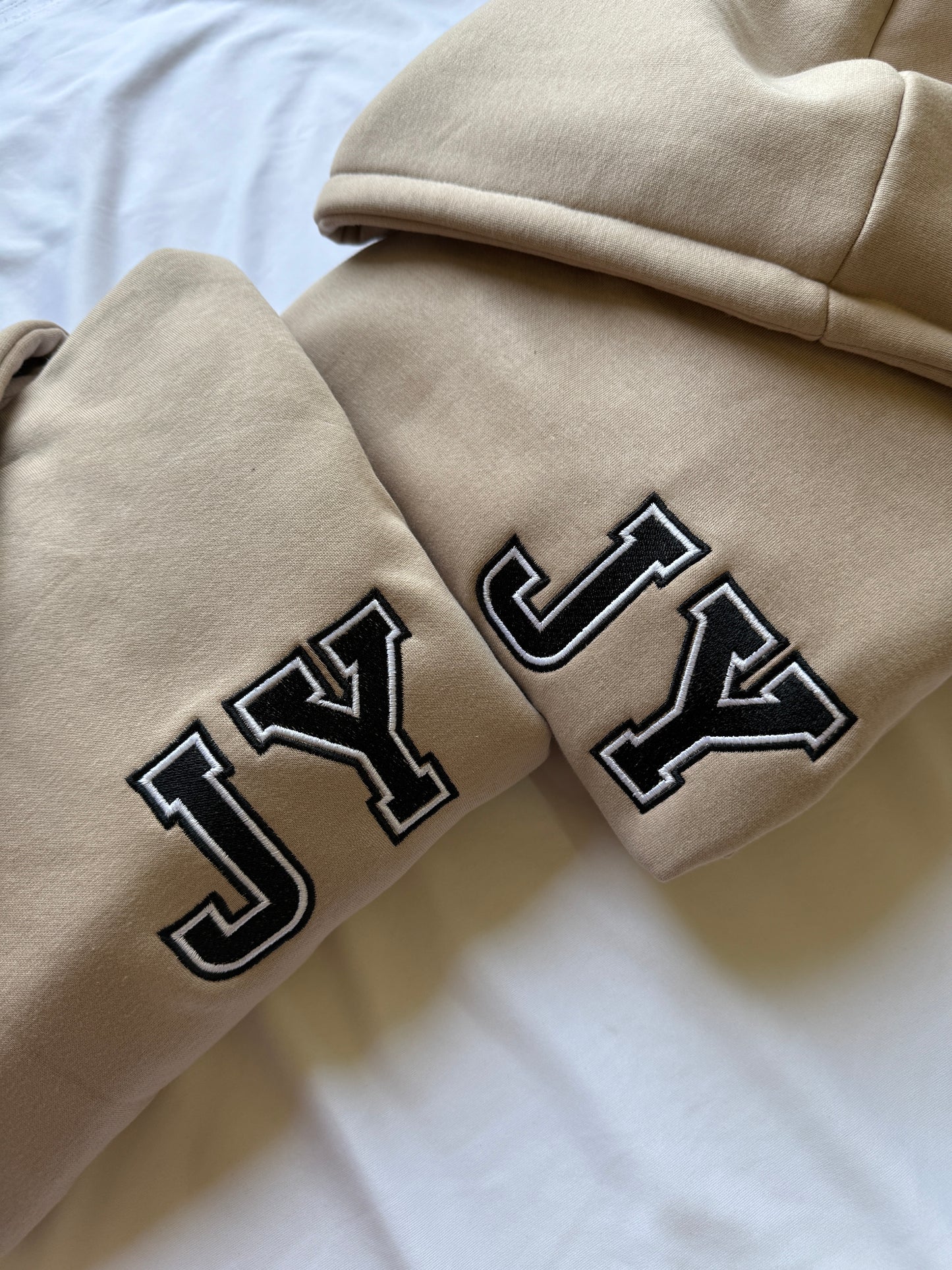 Initial Patch Sweatshirt Custom Option Available