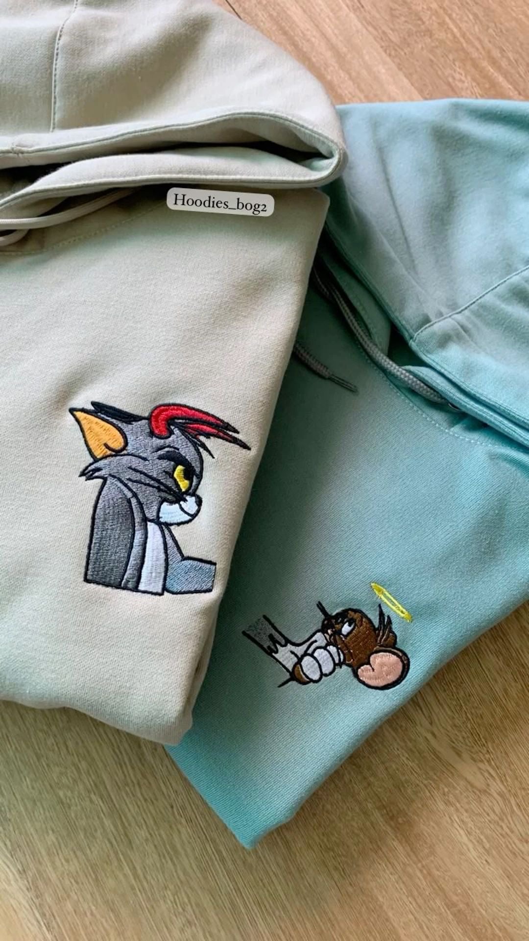 Tom And jerry Embroidery Combo