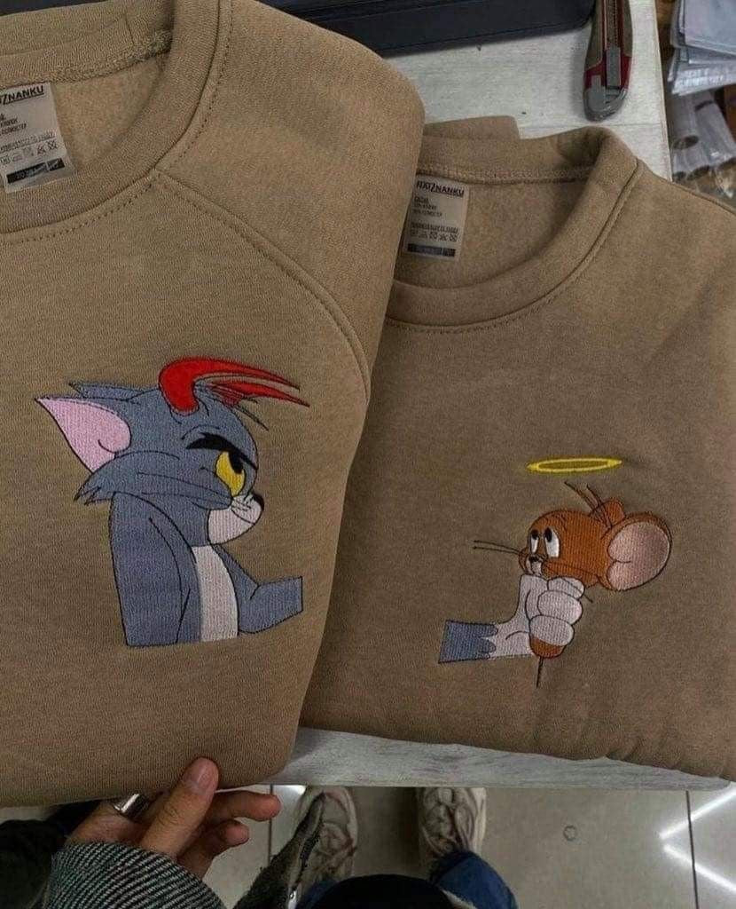 Tom And jerry Embroidery Combo