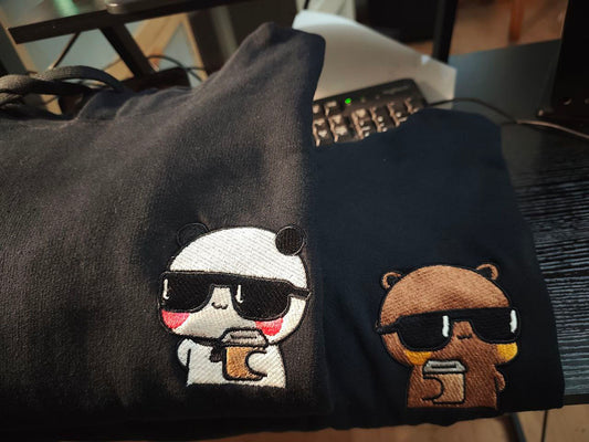 Dudu Bubu Coffee  Embroidery Combo