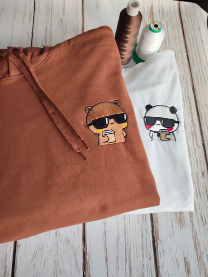 Dudu Bubu Coffee  Embroidery Combo
