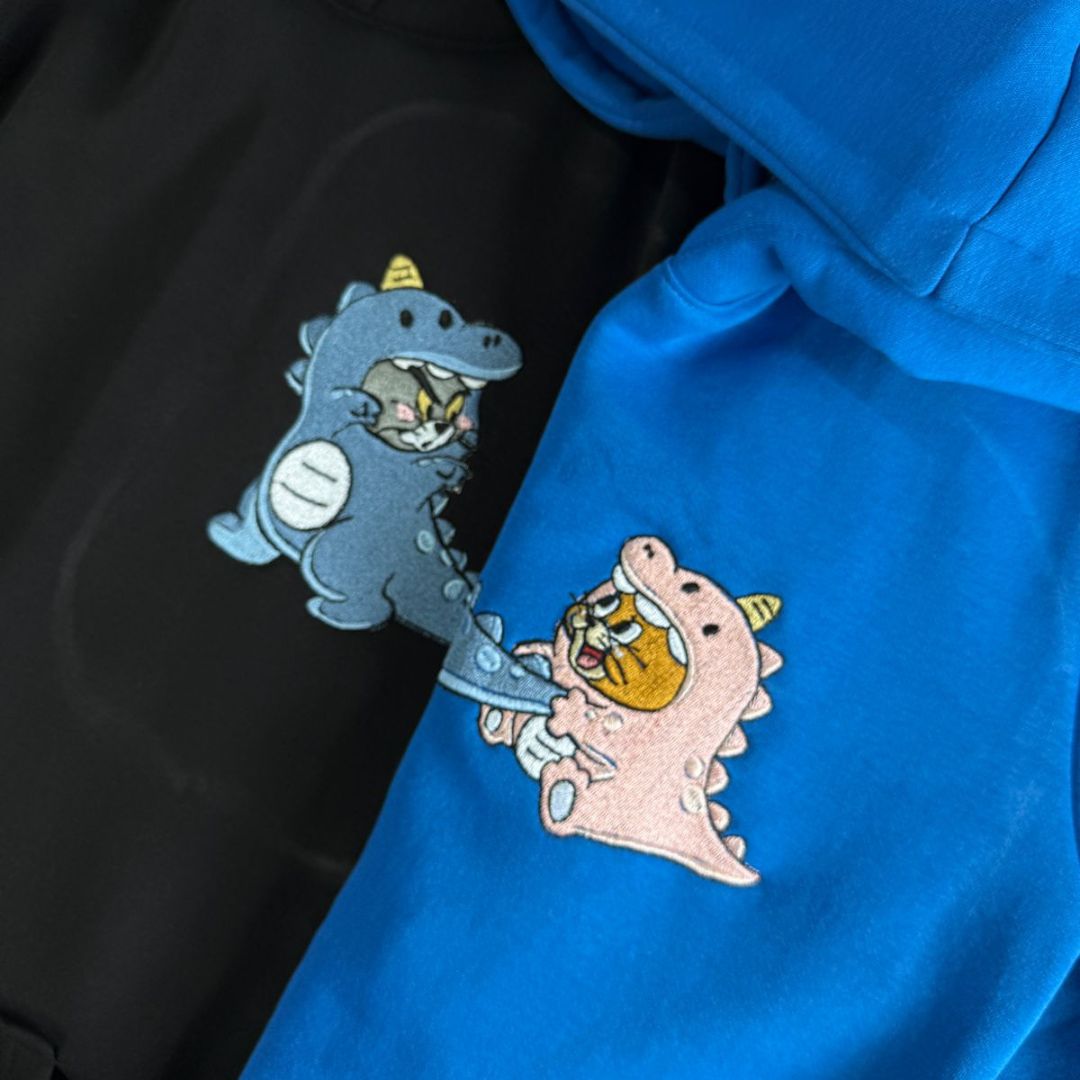 Dinos Tom And Jerry Embroidered Matching