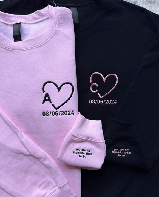 Heart Initials Matching Combo