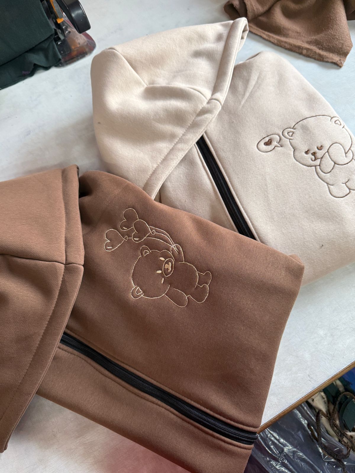 Bear Love Matching Zipper Hoodie