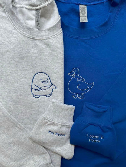 duck and chick With Knife Embroidery Combo