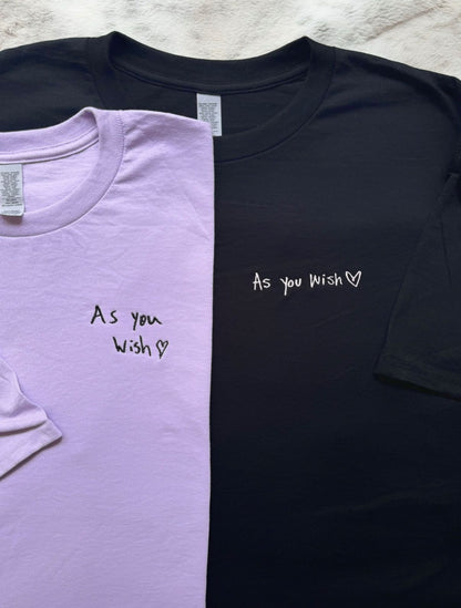 Handwriting on T-shirt