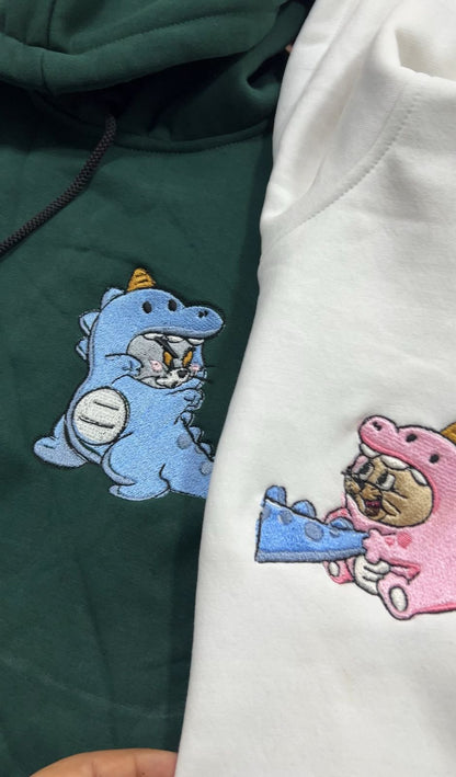 Dinos Tom And Jerry Embroidered Matching