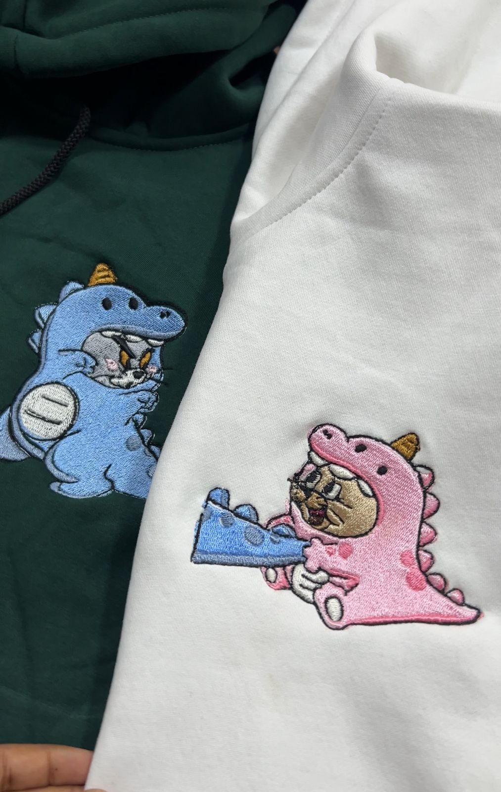 Dinos Tom And Jerry Embroidered Matching
