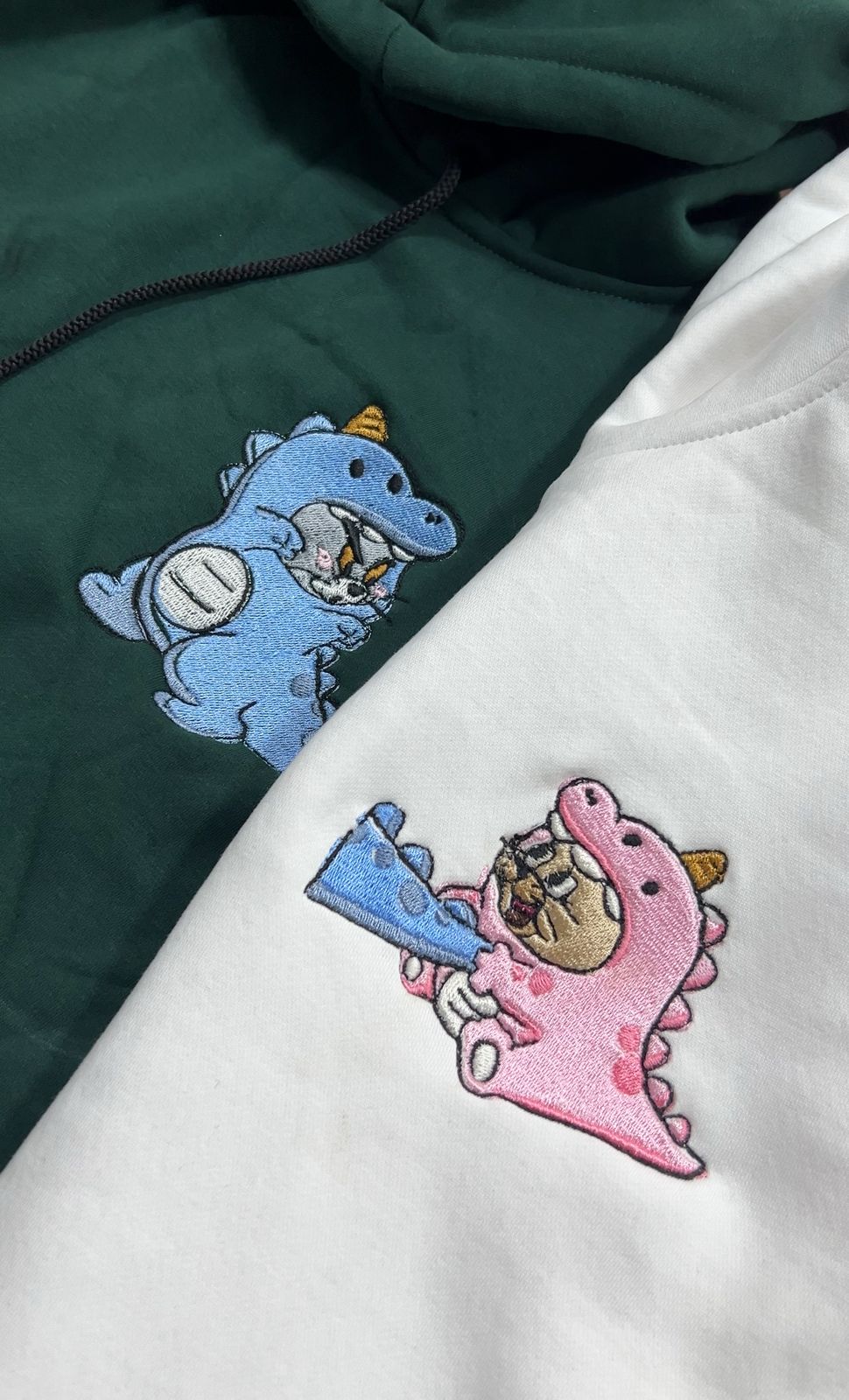 Dinos Tom And Jerry Embroidered Matching