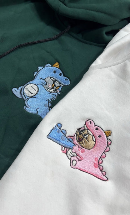Dinos Tom And Jerry Embroidered Matching