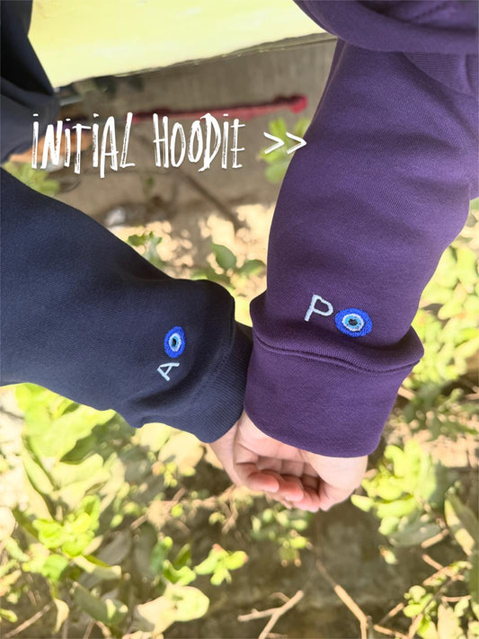 Evil eye Initial Sleeve Design Customisable Initial