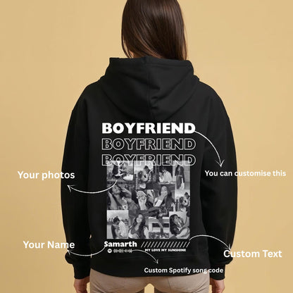 Girlfriend, Boyfriend Template Hoodie Combo