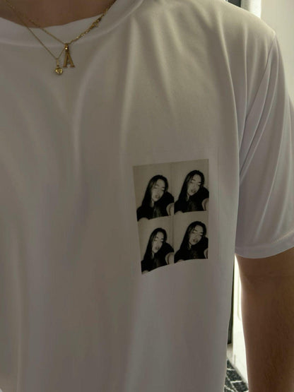 Side Photo printed Vintage Tshirt