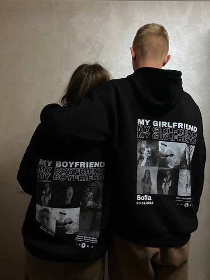 Girlfriend, Boyfriend Template Hoodie Combo