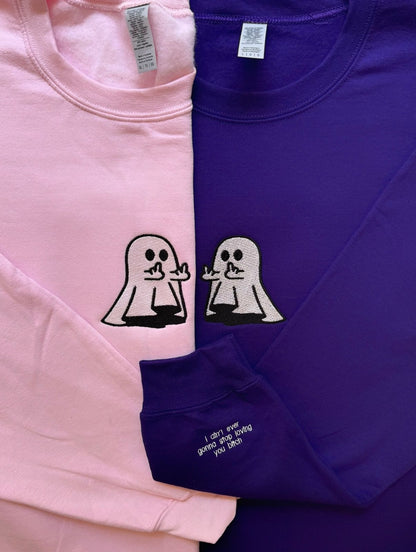 F*ck You Bestfriend Ghost Combo Custom Sleeve Embroidery