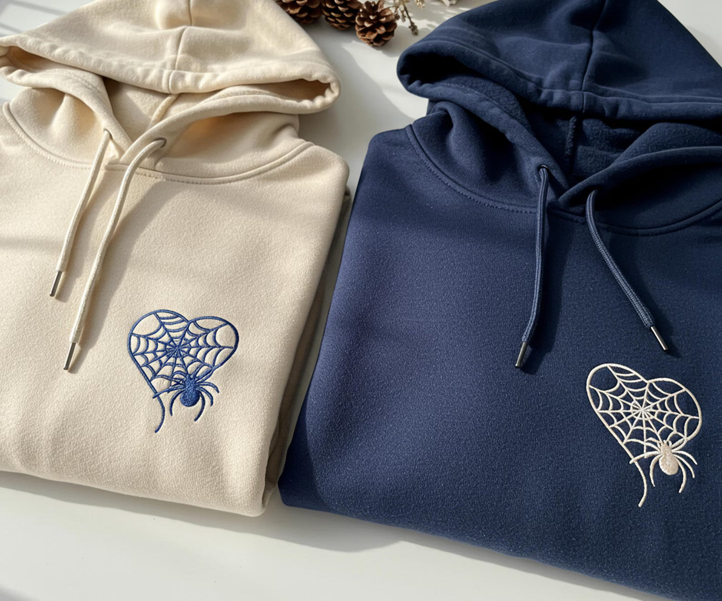 Spider web heart Combo Hoodie Sweatshirit