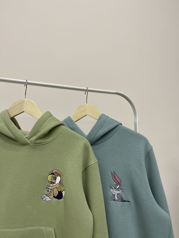 Lola and Bugs Bunny Hoodies Cartoon Embroidered