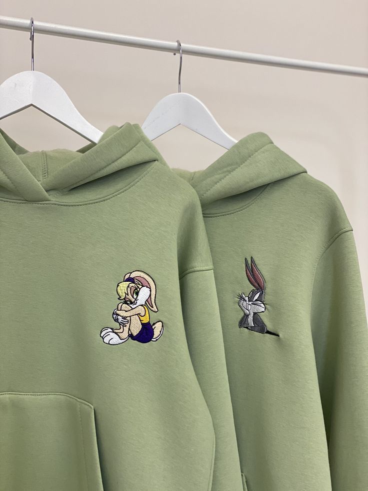 Lola and Bugs Bunny Hoodies Cartoon Embroidered