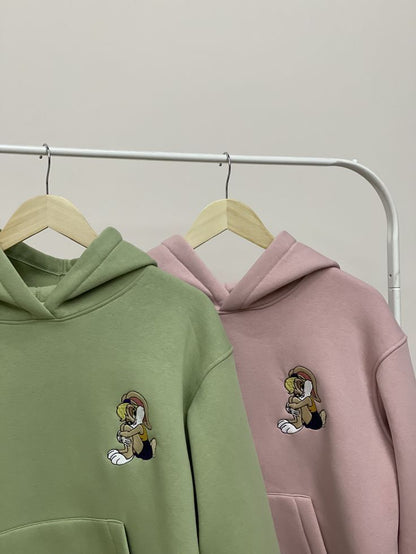 Lola and Bugs Bunny Hoodies Cartoon Embroidered
