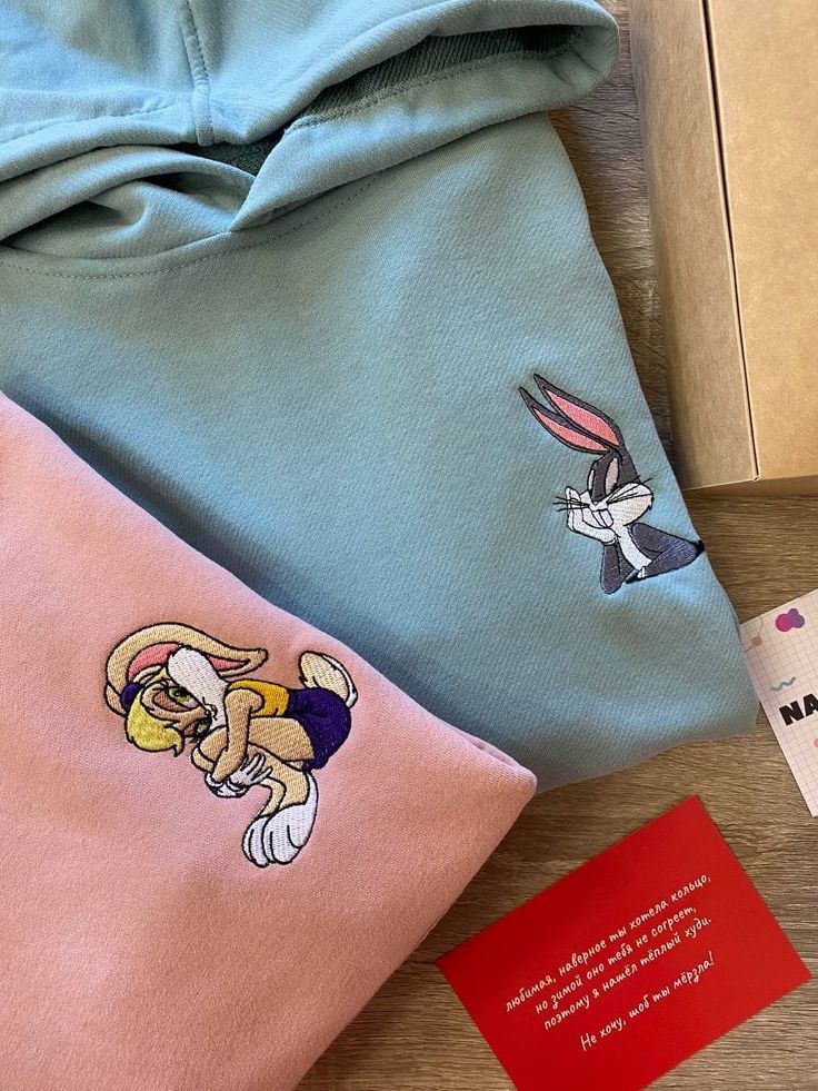 Lola and Bugs Bunny Hoodies Cartoon Embroidered