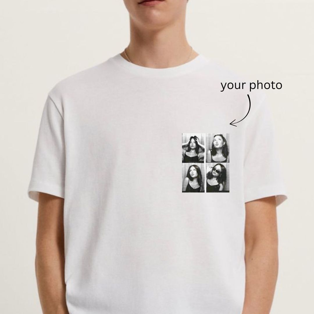 Side Photo printed Vintage Tshirt